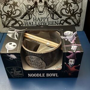Disney Nightmare before Christmas Noodle Bowl with Chopsticks